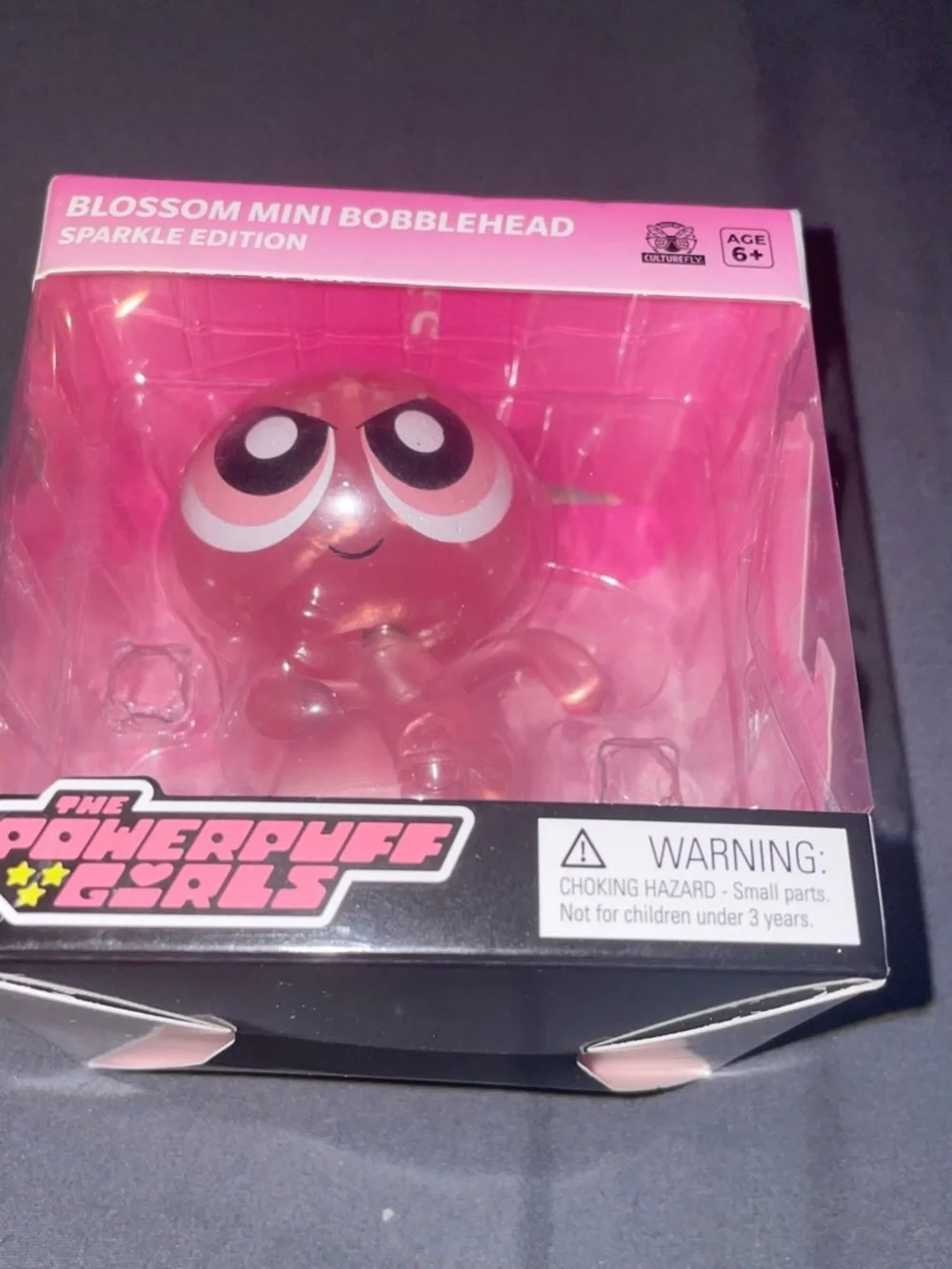 Cartoon Network Powerpuff Girls Blossom Sparkle Mini Bobblehead - Pink